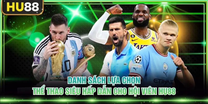 Danh sách lựa chọn thể thao siêu hấp dẫn cho hội viên HU88